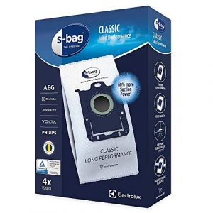 Philips 4 sacs d'aspirateur s-bag compatible avec AEG, Electrolux, Philips, Volta, Tornado en synthétique, sac pour aspirateur, sac d'aspirateur (Dustfree24, neuf)