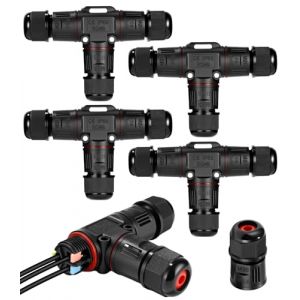 Cexovo 4 Pi&egrave;ces Raccord Electrique Etanche IP68 Connecteur c&acirc;ble &agrave; 3 broches,Bo&icirc;te de Jonction 3 Voies Connecteur Electrique Etanche,Connecteurs C&acirc;bles &Eacute;tanches IP68 pour C&acirc;ble de 3-12mm Diam&egrave;tre (ICOL DECORATIVE S.R.L., neuf)