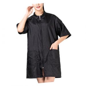 TOYZFRIENDY V&ecirc;tements teintes de cheveux &eacute;tanches et respirants toilettage barbiers v&ecirc;tements de coiffeur trousse manucure tablier de barbier blouse de coiffeur Noir (Muliuin, neuf)