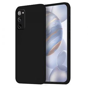 HONLEN Coque pour Samsung Galaxy S20 FE Protection Étui, (6.5" inches) Liquide TPU Silicone Case Anti Rayures Ultra Mince Souple Cover en Silicone Le Noir (HONLEN, neuf)