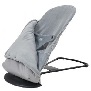 Housse transat b&eacute;b&eacute; + Sac pour hamac. Housse Belltop Compatible avec transat Babybj&ouml;rn (Bliss et Soft): hypoallerg&eacute;nique et Douce. Housse de balancelle Bebe + chanceli&egrave;re Thermique (Gris) (Belltop EU, neuf)