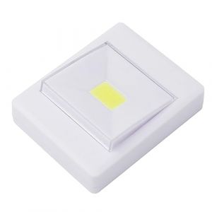 SHINEOFI Lampe Led Cob Sans Fil 500 Lumens Ip44 Blanche Interrupteur, Applique Murale &agrave; Piles Aaa, &Eacute;clairage D&rsquo;appoint Pour Placard Et Escalier, Installation Simple Polyvalente, Pack (Long Pavilion, neuf)