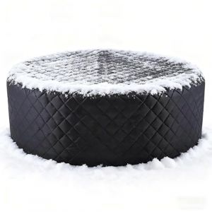 Housse de Protection pour Spa Ext&eacute;rieur, 208x70 cm Housse Thermique Ronde Gonflable pour Hiver, Imperm&eacute;able, Anti-poussi&egrave;re, Anti-UV,Accessoire de Piscine pour l'ext&eacute;rieur par Temps Froid et Soleil (AceJuye, neuf)