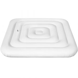 Porgeel Couverture de Spa Gonflable de 53 Pouces carr&eacute;e, avec Valve de gonflage et de d&eacute;gonflage Rapide et Facile, Coupe Vent, r&eacute;sistant &agrave; la Pluie, &agrave; la Neige, Couvercle isol&eacute; pour Spa (carr&eacute;) (Eff-Kimin, neuf)