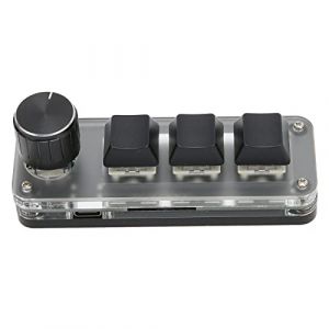 Claviers de Jeu OSU Hot Swap, Mini Clavier Mécanique Macro à 3 Touches avec Fonction de Bouton, Clavier Programmable USB Filaire RVB à Une Main, pour la Programmation de Bricolage (Xicchekai, neuf)