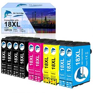 GoToners 18XL Cartouches compatibles pour Epson 18 XL Multipack pour Expression Home XP-30 XP-102 XP-202 XP-212 XP-205 XP-215 XP-225 XP-302 XP-305 XP-312 XP-322 XP-325 XP-402 XP-405 XP-415 XP-4255 (Gotoners, neuf)
