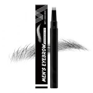 pour sourcils masculins, stylo de maquillage de moustache - pour le contour de la barbe, pour une utilisation en voyage &agrave; la maison pour les sorties de vacances, bureau et quotidien (jueras, neuf)