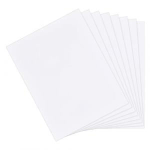 OLYCRAFT 8 Feuilles Plaque plastique ABS blanche 26.5x20cm Plaques en plastique ABS 0.5mm d'épaisseur Plaque en plastique dur pour maquettes architecturales table de sable matériaux pour maquettes (OLYCRAFT EU, neuf)