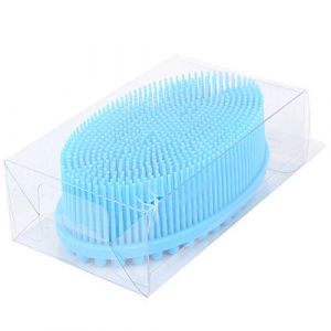 Brosse Sensorielle en Silicone pour b&eacute;b&eacute;, Peigne D'entra&icirc;nement Tactile de Massage pour Enfants, Rose Rouge Bleu (Bleu) (Yanxzeo, neuf)