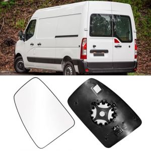 TTCR-II 1PC Compatible avec Verre Rétroviseur Renault Master/Opel Movano B/Nissan NV400 2010-2021, Côté Conducteur Verre Miroir Chauffant Remplacer, Miroir Rétroviseur Master/Movano/NV400-Gauche (Yumzeco Yumzeco, neuf)