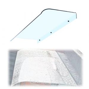 KDDFN Auvent de Portede Moderne,Marquise Solaire Abri en Polycarbonate,Auvent Marquise de 3,5mm d'Épaisseur,Abri Contre La Pluie avec Protection UV,pour Extérieure,Transparent (40x80cm/16 x32) (xiaorongrizadian, neuf)