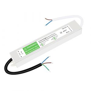 HNCY Transformateur 220V 24V 20W, Alimentation LED 830mA, IP67 en Aluminium, Driver Transfo AC à DC, Adaptateur Tension Constante pour Bandes LED MR16 MR11 G4 (CYHQ-EU, neuf)