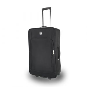 SIGN Valise en tissu à roulettes (bagage à main, moyen, grand, très grand), Noir , Mittlerer Koffer (61cm), Valise en tissu avec roulettes en ligne (Liif Shop EU, neuf)