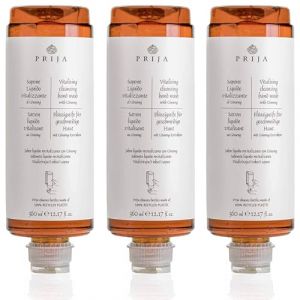 PRIJA savon liquide &agrave; l'extrait de ginseng, recharge distributeur, VEGAN 360 ml (3x360ml, ginseng) (Ellsar, neuf)