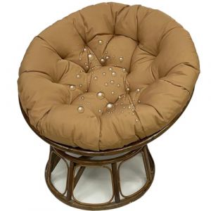 JORTUIO Coussin De Chaise Papasan Ext&eacute;rieur, Coussin de Si&egrave;ge Jardin Imperm&eacute;able, Coussin &Eacute;pais pour Chaise Suspendue Rond,Confortable,Amovible ext&eacute;rieur/int&eacute;rieur(Caf&eacute; l&eacute;ger,120x170cm) (Danansentt Shop, neuf)