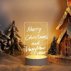 HpLive Tableau lumineux à message - Tableau d'affichage créatif LED - Veilleuse à message USB - Lumière de vacances avec stylo - Décoration de petite amie pour enfants - Veilleuse d'écriture pour (Focuslifeshop-eu, neuf)
