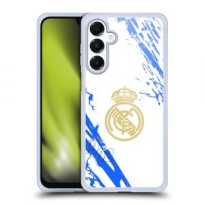 Head Case Designs sous Licence Officielle Real Madrid CF Blanc Et Bleu Urbain Coque en Gel [Protection de Qualit&eacute; Militaire] Compatible avec Samsung Galaxy A16 5G Et Compatible avec MagSafe (eCell, neuf)