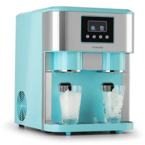 Klarstein Machine a Glacons pour la Maison, Capacité de 1.8L, Fabrique Rapidement Jusqu'à 15kg de Glacons Concassée ou en Balles, Machine à Glaçons, Ice Maker avec Alarme, Machine Facile à Nettoyer (Klarstein France, neuf)