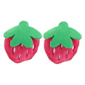 Ipetboom 2pièces Accessoires De Cheveux Forme De Fraise Barrette Peluche Clips Duckbill Pour Coiffer Franges Et Cheveux Front Pour Et Événements (hikarish, neuf)