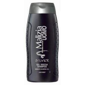 MALIZIA UOMO SILVER - shower gel & shampoo 250ml aloe vera (MADI HEALTH, neuf)