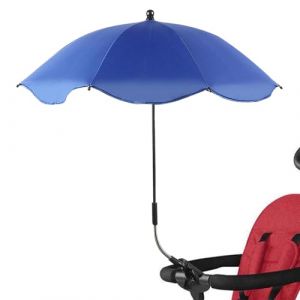 Parasol Anti Uv Poussette, Fixation Ombrelle Poussette Bebe conforts Avec Pince Flexible & Bras Réglable, Parapluie De Protection Solaire Pour Landauss,Fauteuil Roulant,Poussette (zuyuedong, neuf)
