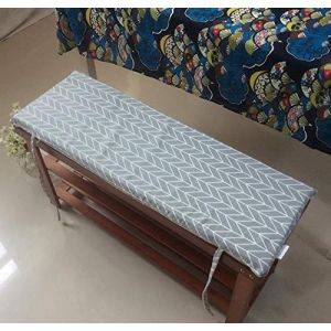 Coussin de banc confortable 80 x 30 x 4 cm, coussin de banc de jardin, lavable, pour extérieur et intérieur en métal et bois, multicolore, 80 x 30 cm (Kong EU, neuf)