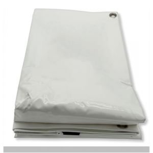 B&acirc;che blanche en PVC, 3 x 6 m (18 m&sup2;), 650 g/m&sup2; (Boni-Shop GmbH, neuf)