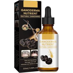 S&eacute;rum anti-cheveux gris, Ganoderma Nutrient, assombrissement naturel, restaure la couleur naturelle des cheveux, s&eacute;rum couvrant les cheveux gris pour des cheveux plus volumineux et plus sains. (ShuoJianShangMao, neuf)