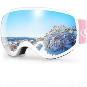 Findway Masque de Ski Enfant 3 à 12 Ans - Lunettes de Ski Enfant Masuqe Ski pour Garçon et Fille Anti-UV Antibuée Compatible avec Casque pour Ski Autres Sports (Findway Direct, neuf)