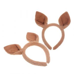 Ipetboom 2pièces Bandeau Animal Carton Oreilles De Kangourou Pour Femmes Accessoires De Cosplay Et Déguisement Pour Fête Et Festival (KinRoZ, neuf)