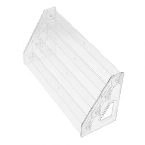 HOODANCOS Pr&eacute;sentoir &agrave; Cartes En Acrylique 4 Niveaux Escalier Transparent Polyvalent Pour Cartes De V&oelig;ux Et Parfums Rangement Maison Bureau (Serendidi, neuf)
