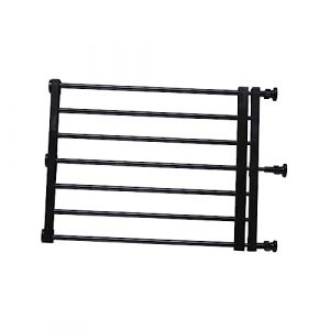 Barrière Extensible, Barrière Rétractable pour Chien, Garde, Protection, Clôture pour Animaux de Compagnie, Clôture pour Chiots, Barrière D'escalier E, 39à60cmx42cm Noir (DwellWelles, neuf)