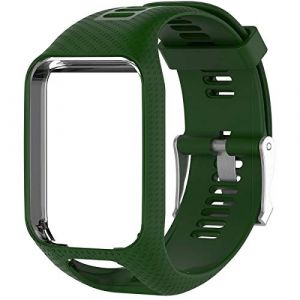 Shieranlee Sport Bracelet pour Tomtom Watch, Silicone Respirant Bracelet avec goupille &agrave; lib&eacute;ration Rapide Compatible pour Tomtom Runner 2/ Runner 3/ Spark/Golfer 2 Sports GPS Running Smartwatch (GOOSPERY-UK, neuf)