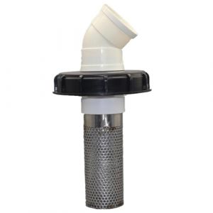 Duroecsain &Eacute;cran filtrant pour tuyau d'arrosage, &Eacute;cran de filtre pour baril d'eau | Raccord de bouchon de tuyau de canne &agrave; pluie - Filtre en acier inoxydable avec couvercle du (zhrnfm, neuf)