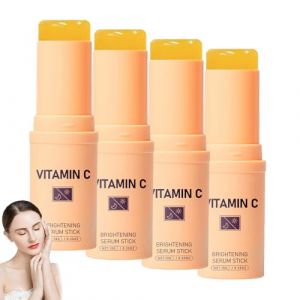SéRum Visage En Stick à La Vitamine C, SéRum Corps éClaircissant Et Hydratant à La Vitamine C, Sti/ck Hydratant Contour Des Yeux Au CollagèNe, Baume Hydr/atant éClaircissant En Stick (4 PCS) (JIEXIANG, neuf)