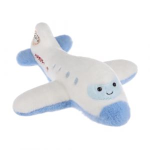 Apricot Lamb Jouet en peluche pour enfants - Doudou mignon - Pour b&eacute;b&eacute; fille et gar&ccedil;on - Avion moelleux - Bleu - 32 cm (Apricot Lamb, neuf)