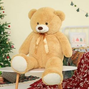 MorisMos Ours en Peluche Geant 150cm, XXL Brun Peluche Géante Kawaii Nounours Geant Animaux en Peluche Grosse Jouet 1.5m Grand Teddy Bear Cadeau pour Enfant Petite Amie Saint-Valentin Anniversaire (FUIYWIKE, neuf)