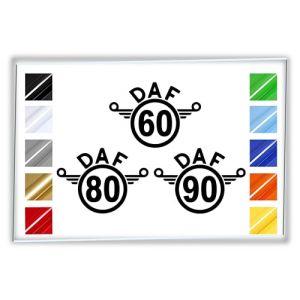 Stick Cr&eacute;a - 3 stickers autocollants disques de limitation vitesse camion compatible pour DAF (Gris) (Stick Cr&eacute;a, neuf)