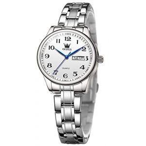 OLEVS Montre Bracelet Facile à Lire pour Femme avec Petit Cadran en Montre étanche Jour Date (OLEVS, neuf)