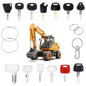 Tadpolez Clef Passe Partout Universelle,Lot De 18 CléS De DéMarrage Rechange,CléS De Contact De Rechange,Pour Machines De Chantier, Agriculture,Engins De Construction,Pelleteuse, Dumper (Tadpolez, neuf)