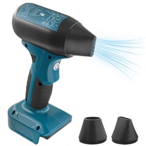 Jet Dry Mini souffleur, 130 000 tr/min, 4 vitesses, pour batterie Bosch 18 V, sans brosse, portable, pour le nettoyage de PC, clavier, voiture (pas de batterie) (Culpturen Direct, neuf)