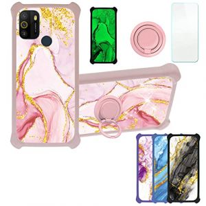 Aroepurt Coque pour logicom Solar Coque Compatible avec logicom Solar Coque &Eacute;tui [avec Tremp&eacute; 9H Protection D'&eacute;cran] Case Support de Bague PC + Silicone JSF-FDL (Huayijie-eu, neuf)