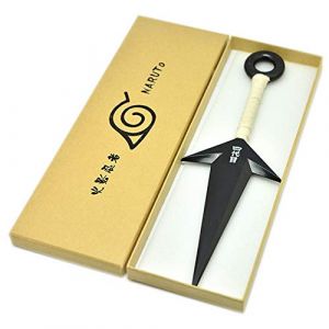 upain Naruto Grand Kunai en PVC Accessoires de cosplay Ninja japonais (Noir) (Koguma, neuf)