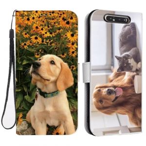 TIANDIMY Personnalisée Coque pour Samsung Galaxy S8,Personnalisable Etui Housse en Cuir PU pour Samsung Galaxy S8,Pochette de Portefeuille à Rabat avec Votre Propre Image Nom Cover-White-S1 (TIANDI Trade, neuf)