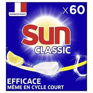 SUN , Tablettes Lave Vaiselle Classic Citron 60 Tablettes,Lot De 3,livraison offerte (Les Trois Mousquetaires, neuf)