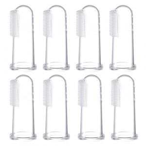 TNSRAY Bébé Brosse à dents Bébé Doigt Brosse à Dents Doigt, 8 Pièces Bébé Brosse à dents Bébé Doigt Brosse à Dents Doigt Pour Bébé Soins Dentaires Enfants Silicone Doigt Soins, Soins bucco-dentaires (guoyoushuoouzhoudian, neuf)