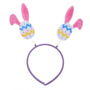 SAFIGLE Serre-t&ecirc;te Oreilles De Lapin &OElig;uf De P&acirc;ques Accessoire De D&eacute;guisement Pour Gar&ccedil;on Fille Et Adultes Pour F&ecirc;tes De P&acirc;ques Et Cosplay (Grand Di, neuf)