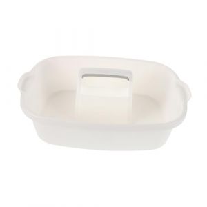 Homoyoyo Organisateur de Salle de Bain en Plastique avec Poignée Panier de Rangement Multifonctionnel Boîte de Nettoyage Robuste 30 X 20 X 15 CM pour Maison Cuisine 1 Pièce (Alda Jin, neuf)