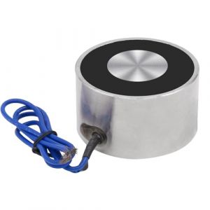 Électroaimant DC 12V 700N 154LB/70Kg Maintien d'aspiration Suck Cylindre de levage solénoïde rond 59 x 34mm (Uxney -FR, neuf)