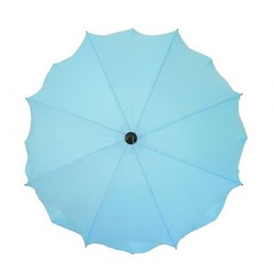 Skyline Ombrelle Parapluie pour Poussette Universelle Accessoire Zertifikat Anti UV 50+ Protection Soleil Adaptateur Parasol Diamètre 63 cm Bleu ciel (Babylandia, neuf)